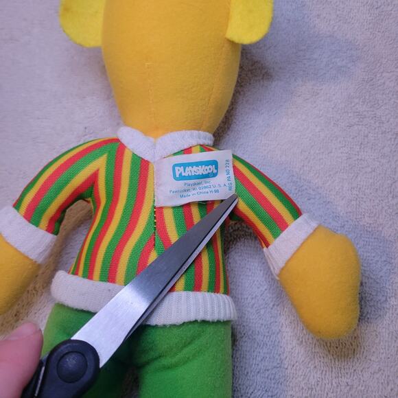 Sesame Street Bert Playskool Plush 12" Stuffed Toy 1985 Vintage - Picture 3 of 6